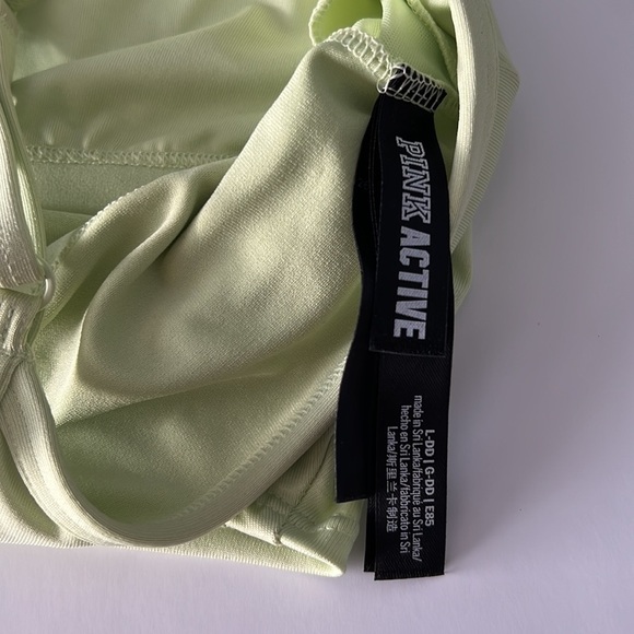 VS Pink ULTIMATE LIGHTLY LINED SPORTS CROP Icy Lime - Picture 6 of 7
